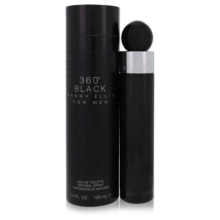 Perry Ellis 360 Black by Perry Ellis Eau De Toilette Spray 3.4 oz Perry Ellis 360 Black by Perry Ellis Eau De Toilette Spray 3.4 oz